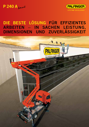 Anhänger-Gelenkarbeitsbühnen Palfinger P 240 A