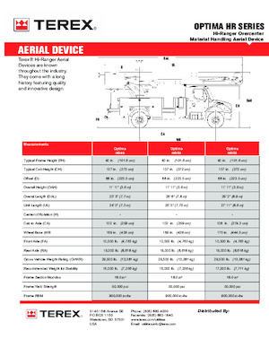 LKW-Teleskoparbeitsbühnen Terex Optima HR46
