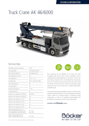 Tele-Aufbaukrane (LKW) Böcker AK 46