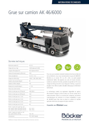 Tele-Aufbaukrane (LKW) Böcker AK 46