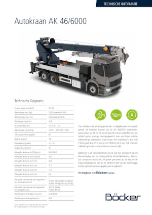 Tele-Aufbaukrane (LKW) Böcker AK 46