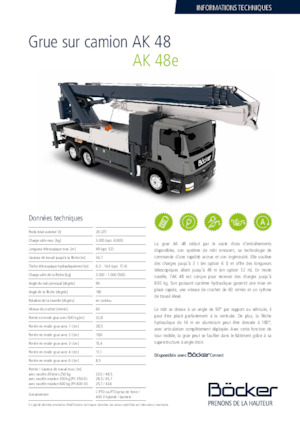 Tele-Aufbaukrane (LKW) Böcker AK 48