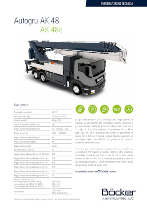 Tele-Aufbaukrane (LKW) Böcker AK 48