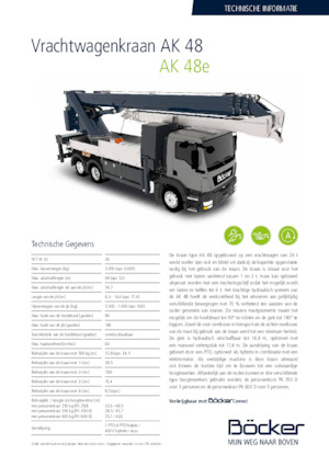 Tele-Aufbaukrane (LKW) Böcker AK 48