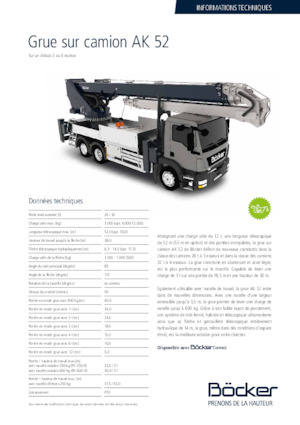 Tele-Aufbaukrane (LKW) Böcker AK 52