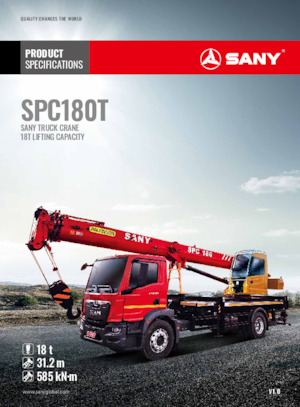 Tele-Aufbaukrane (LKW) Sany SPC180T