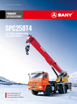 Tele-Aufbaukrane (LKW) Sany SPC250T4