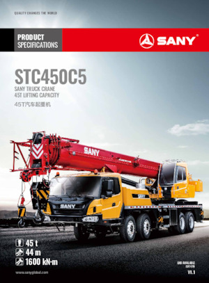 Tele-Aufbaukrane (LKW) Sany STC450C5
