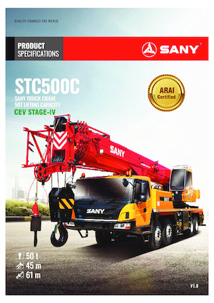 Tele-Aufbaukrane (LKW) Sany STC500C