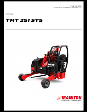 Mitnahmestapler mit Teleskop Manitou TMT 25 I