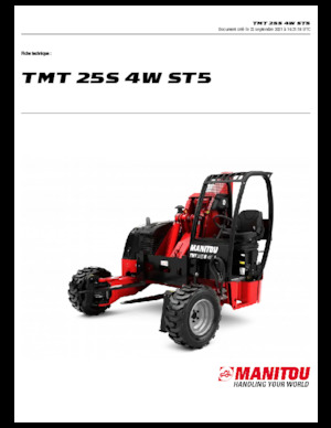 Mitnahmestapler mit Teleskop Manitou TMT 25 S 4W
