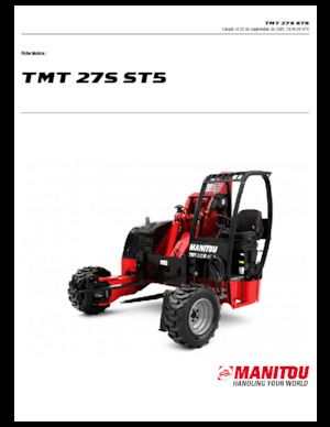 Mitnahmestapler mit Teleskop Manitou TMT 27 S