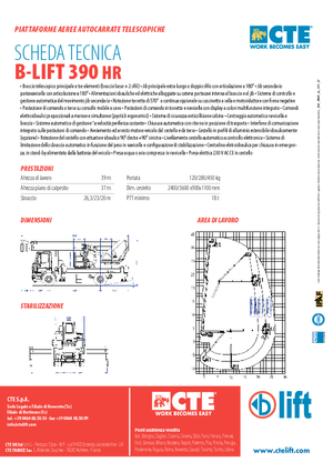 LKW-Teleskoparbeitsbühnen CTE B-Lift 390 HR