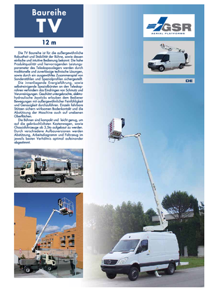 LKW-Teleskoparbeitsbühnen GSR E120TV Basic