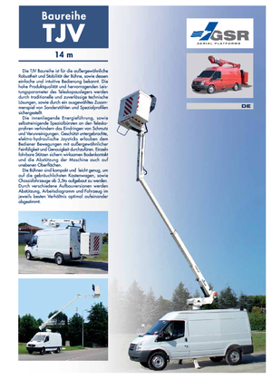 LKW-Teleskoparbeitsbühnen GSR E140TJV Basic