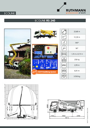LKW-Gelenkarbeitsbühnen Ruthmann ECOLINE RS 240
