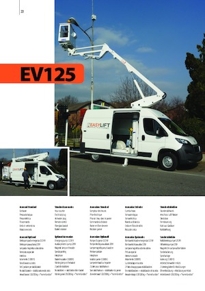 LKW-Teleskoparbeitsbühnen Easy Lift EV125 