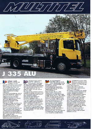LKW-Teleskoparbeitsbühnen Multitel J 335 Alu