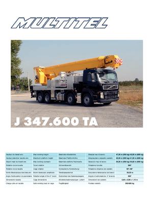 LKW-Teleskoparbeitsbühnen Multitel J 347 TA