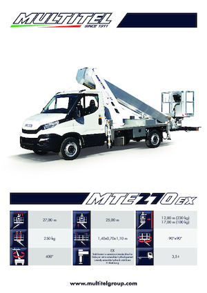 LKW-Teleskoparbeitsbühnen Multitel MTE 270 EX