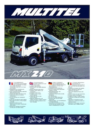 Anhänger-Gelenkarbeitsbühnen Multitel MX 210