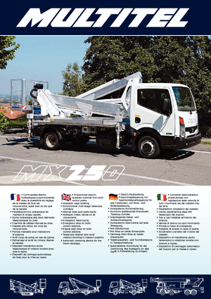 Anhänger-Gelenkarbeitsbühnen Multitel MX 250