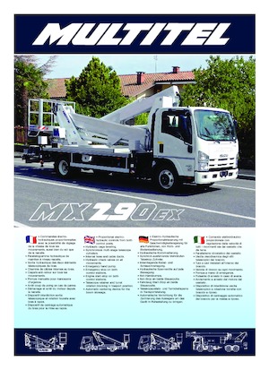 Anhänger-Gelenkarbeitsbühnen Multitel MX 290 EX 6ton