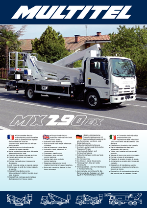 Anhänger-Gelenkarbeitsbühnen Multitel MX 290 EX
