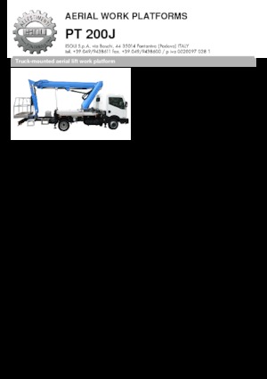 LKW-Teleskoparbeitsbühnen ISOLI PT200J