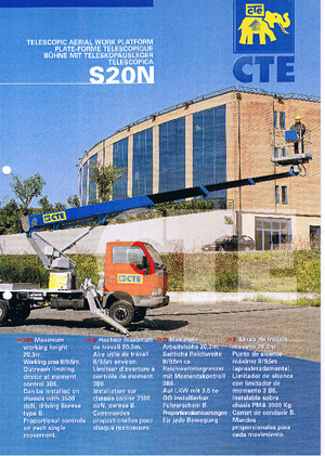 LKW-Teleskoparbeitsbühnen CTE S 20 N