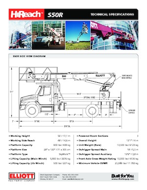 LKW-Teleskoparbeitsbühnen Elliott Equipment S50R SkyWalk