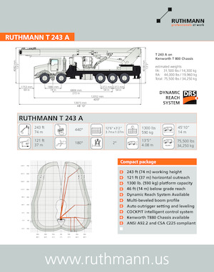 LKW-Teleskoparbeitsbühnen Ruthmann T-243A