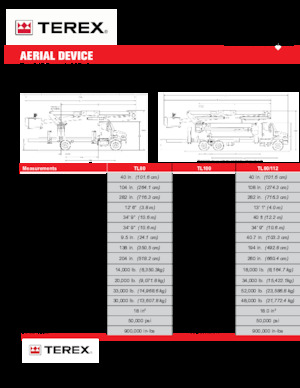 LKW-Teleskoparbeitsbühnen Terex TL80