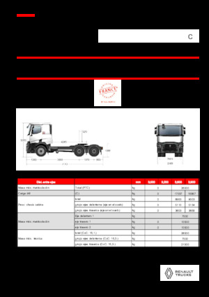 Sattelzugmaschinen/SZM Renault C T6X4 11L E6