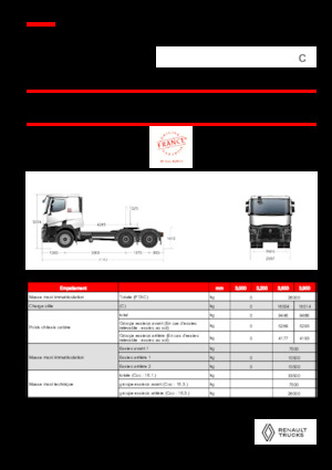 Sattelzugmaschinen/SZM Renault C T6X4 OFF ROAD 13L E6