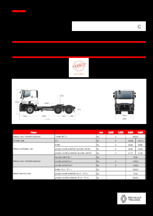 Sattelzugmaschinen/SZM Renault C T6X4 OFF ROAD 13L E6