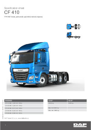 Sattelzugmaschinen/SZM DAF CF 530 FTR