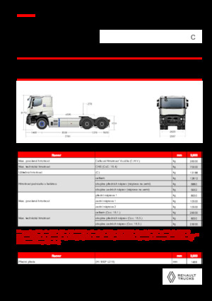 Sattelzugmaschinen/SZM Renault E-TECH C - T6x4 OFF ROAD