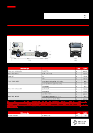 Sattelzugmaschinen/SZM Renault E-TECH C - T6x4 OFF ROAD