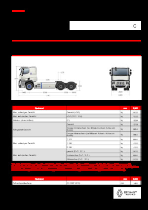 Sattelzugmaschinen/SZM Renault E-TECH C - T6x4 ROAD