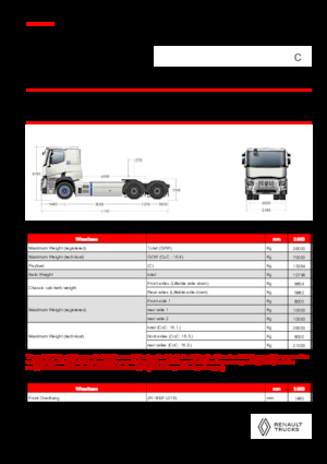 Sattelzugmaschinen/SZM Renault E-TECH C - T6x4 ROAD