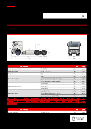 Sattelzugmaschinen/SZM Renault E-TECH C - T6x4 ROAD