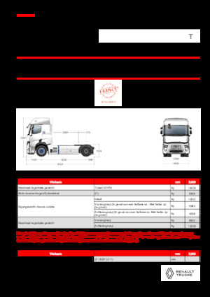 Sattelzugmaschinen/SZM Renault E-TECH T - T4x2