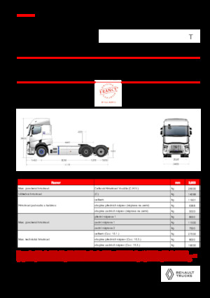 Sattelzugmaschinen/SZM Renault E-TECH T - T6x2 TAG