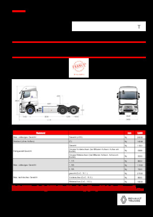 Sattelzugmaschinen/SZM Renault E-TECH T - T6x2 TAG