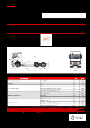 Sattelzugmaschinen/SZM Renault E-TECH T - T6x2 TAG