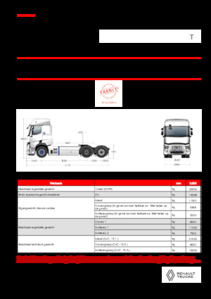 Sattelzugmaschinen/SZM Renault E-TECH T - T6x2 TAG