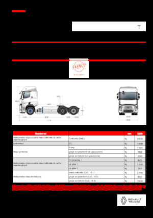 Sattelzugmaschinen/SZM Renault E-TECH T - T6x2 TAG