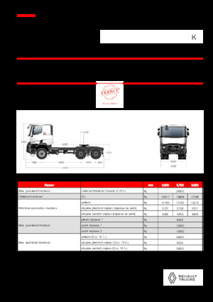 Sattelzugmaschinen/SZM Renault K T6X6 MEDIUM 11L E6