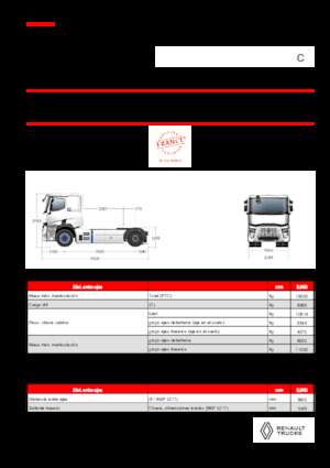 Sattelzugmaschinen/SZM Renault RT E-TECH C - T4x2 ROAD